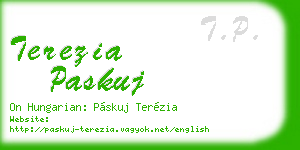 terezia paskuj business card